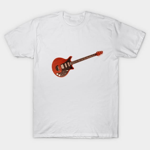 Red Special Guitar T-Shirt by Pam069